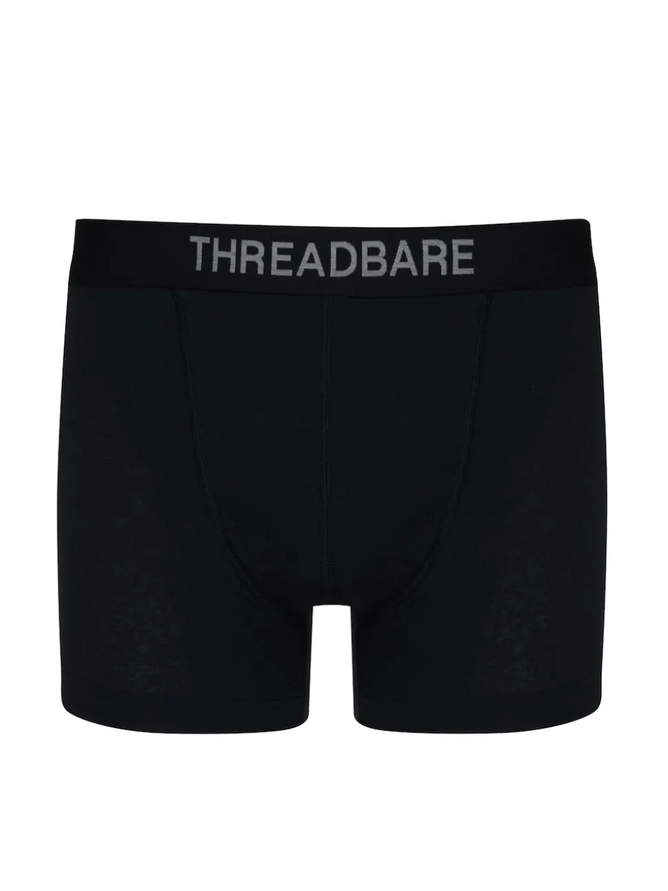 Threadbare Black/Grey Hipster Fit Boxer Shorts 3 Pack