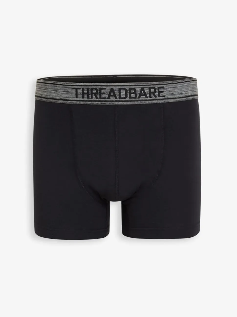 Threadbare Black/Grey Hipster Fit Boxer Shorts (5 Pack)