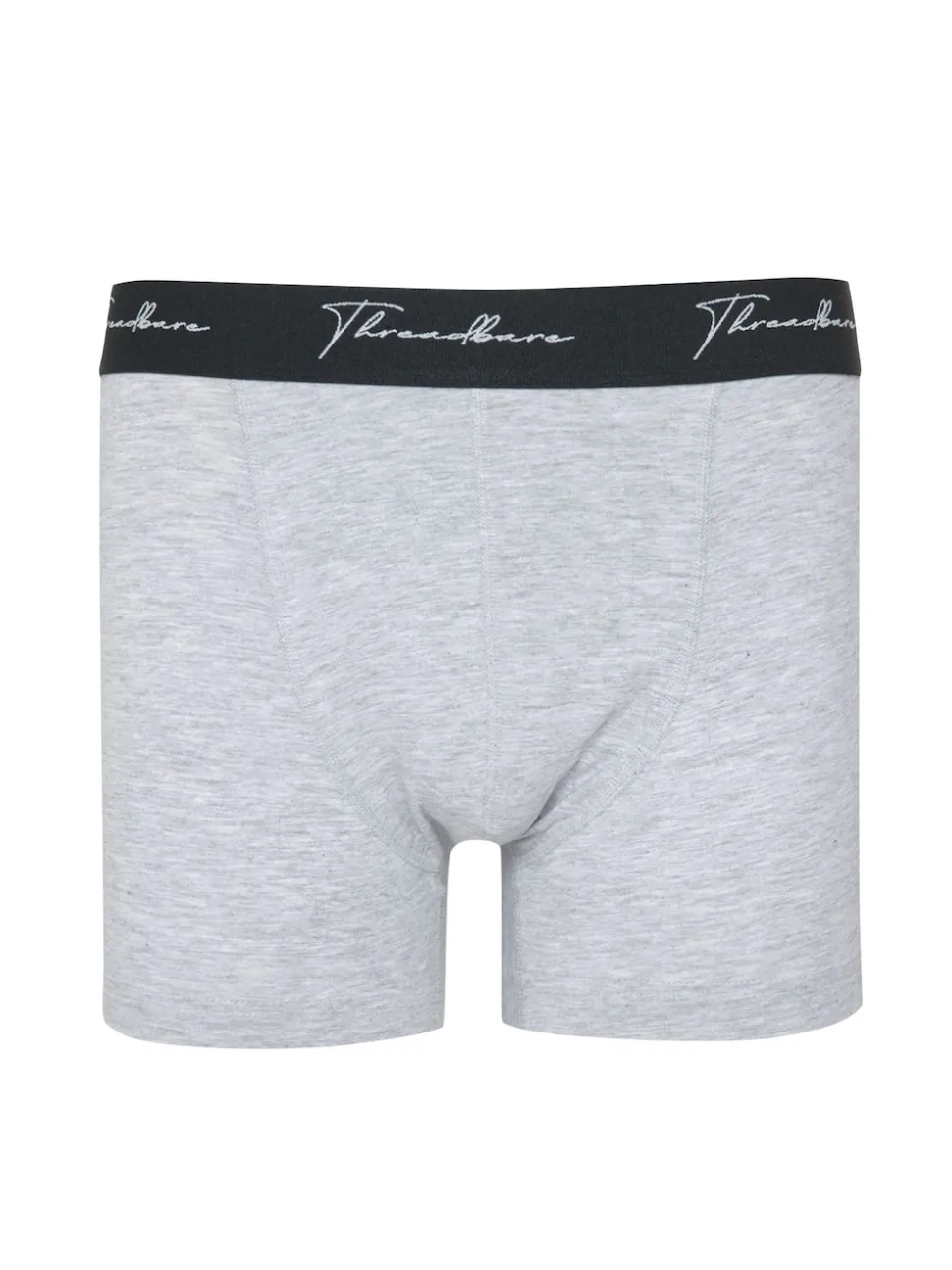 Threadbare Black/Grey/Charcoal Hipster Fit Boxer Shorts 3 Pack