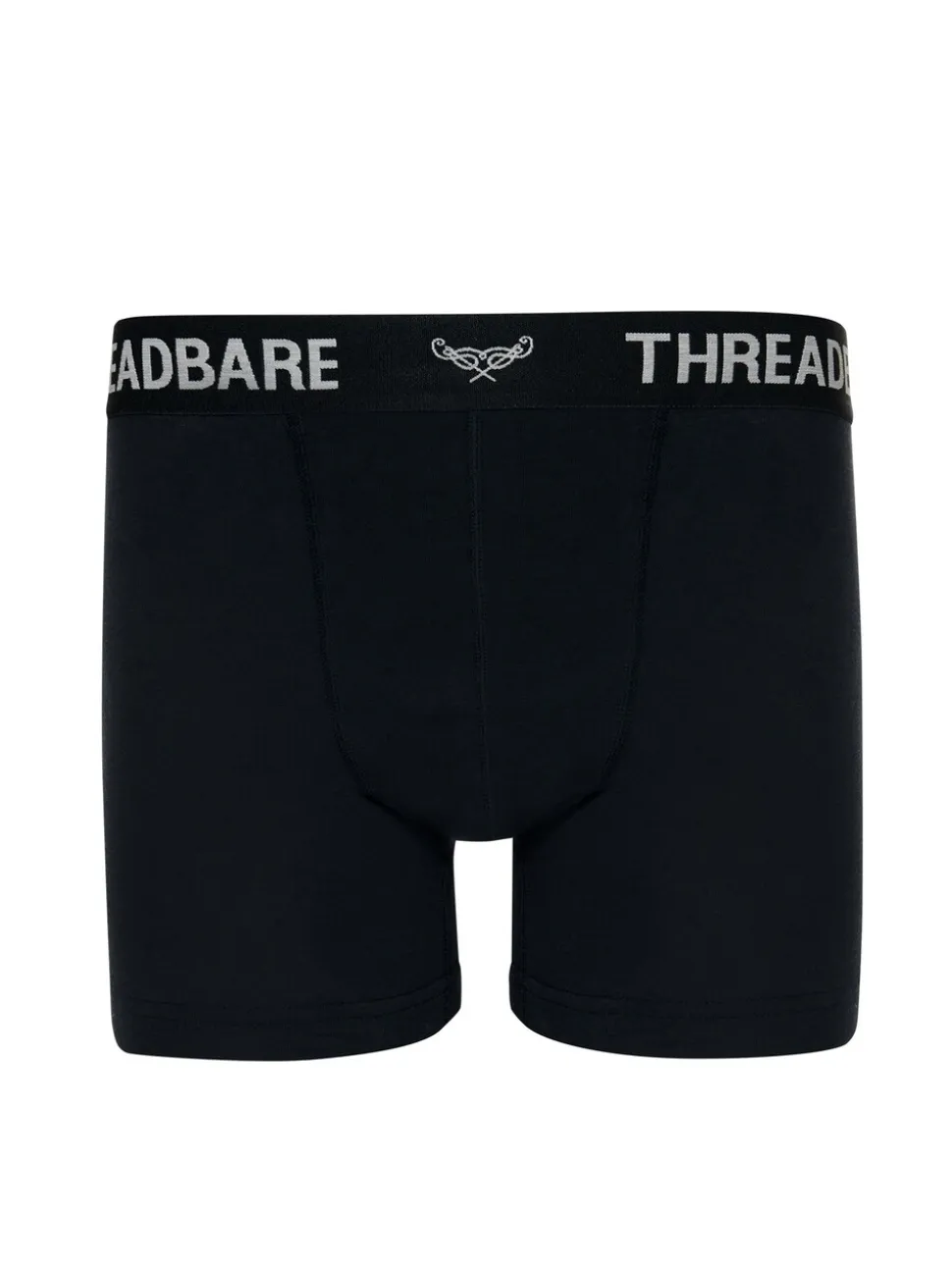 Threadbare Black/White Hipster Fit Boxer Shorts 3 Pack