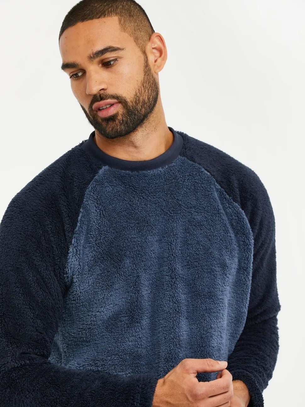 Threadbare Blue Borg Pyjamas Set