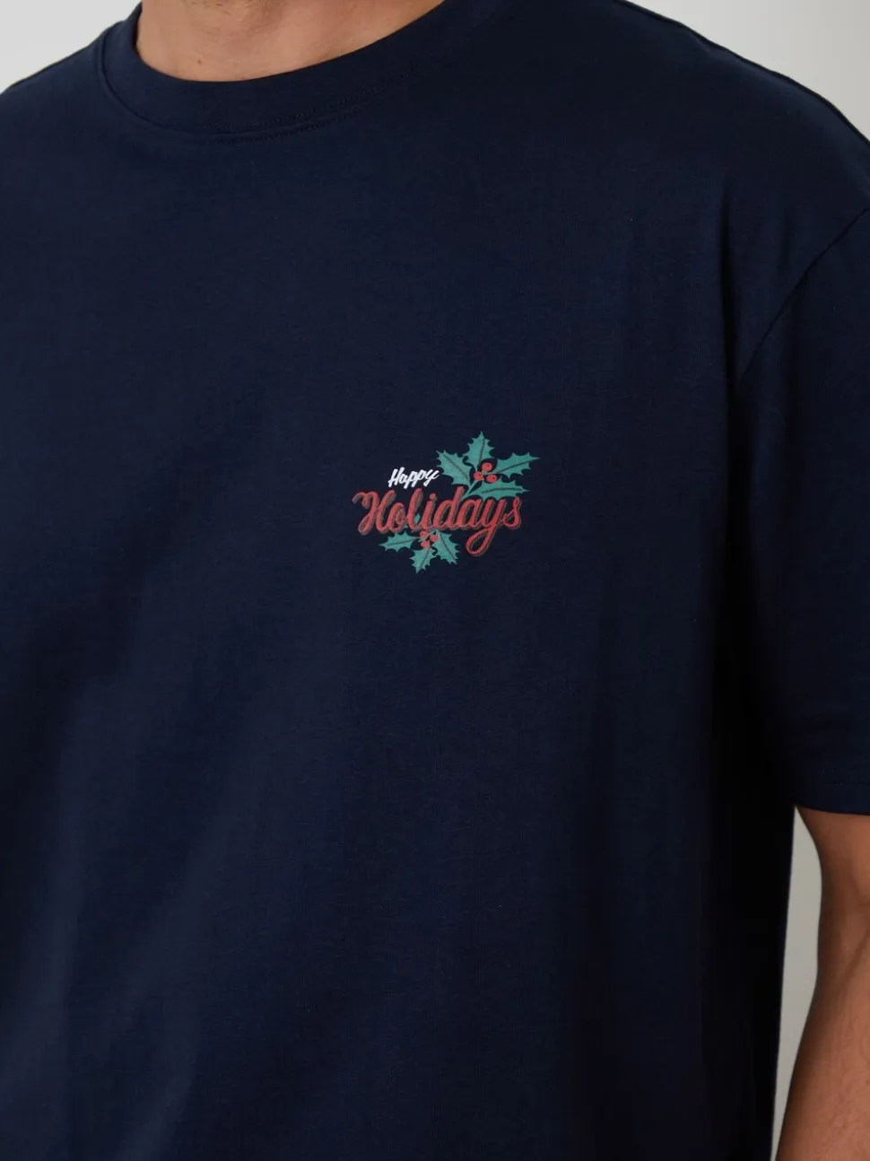 Threadbare Blue Christmas Graphic Lounge Set
