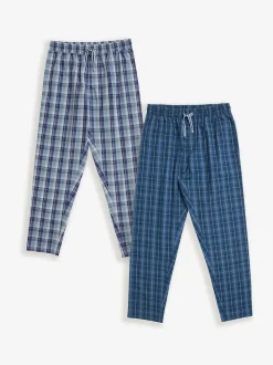Threadbare Blue Cotton Lounge Joggers 2 Pack