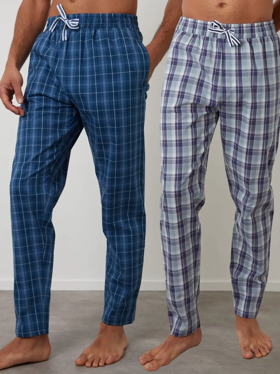 Threadbare Blue Cotton Lounge Joggers 2 Pack