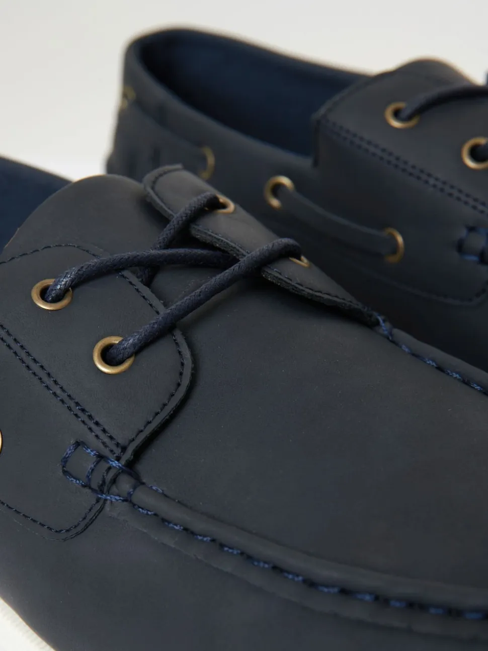 Threadbare Blue Faux Suede Boat Shoes