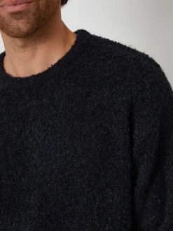 Threadbare Blue Fluffy Knit Crew Neck Jumper