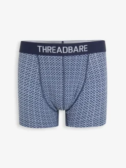 Threadbare Blue Hipster Fit Boxer Shorts (5 Pack)