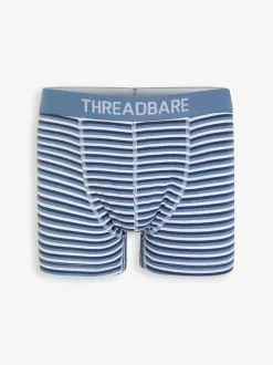 Threadbare Blue Hipster Fit Boxer Shorts (5 Pack)