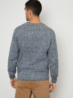 Threadbare Blue Raglan Sleeve Crew Neck Jumper