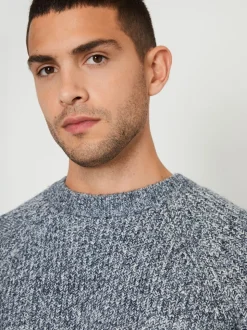 Threadbare Blue Raglan Sleeve Crew Neck Jumper
