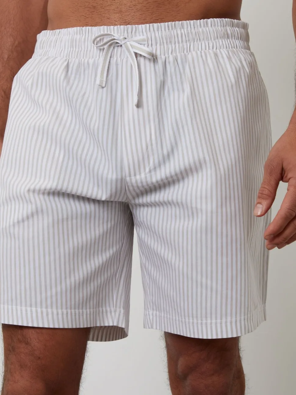 Threadbare Blue Stripe Cotton Poplin Lounge Shorts 3 Pack