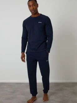 Threadbare Blue Sweatshirts & Joggers Lounge 2 Piece Set