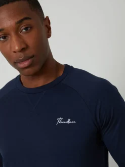 Threadbare Blue Sweatshirts & Joggers Lounge 2 Piece Set