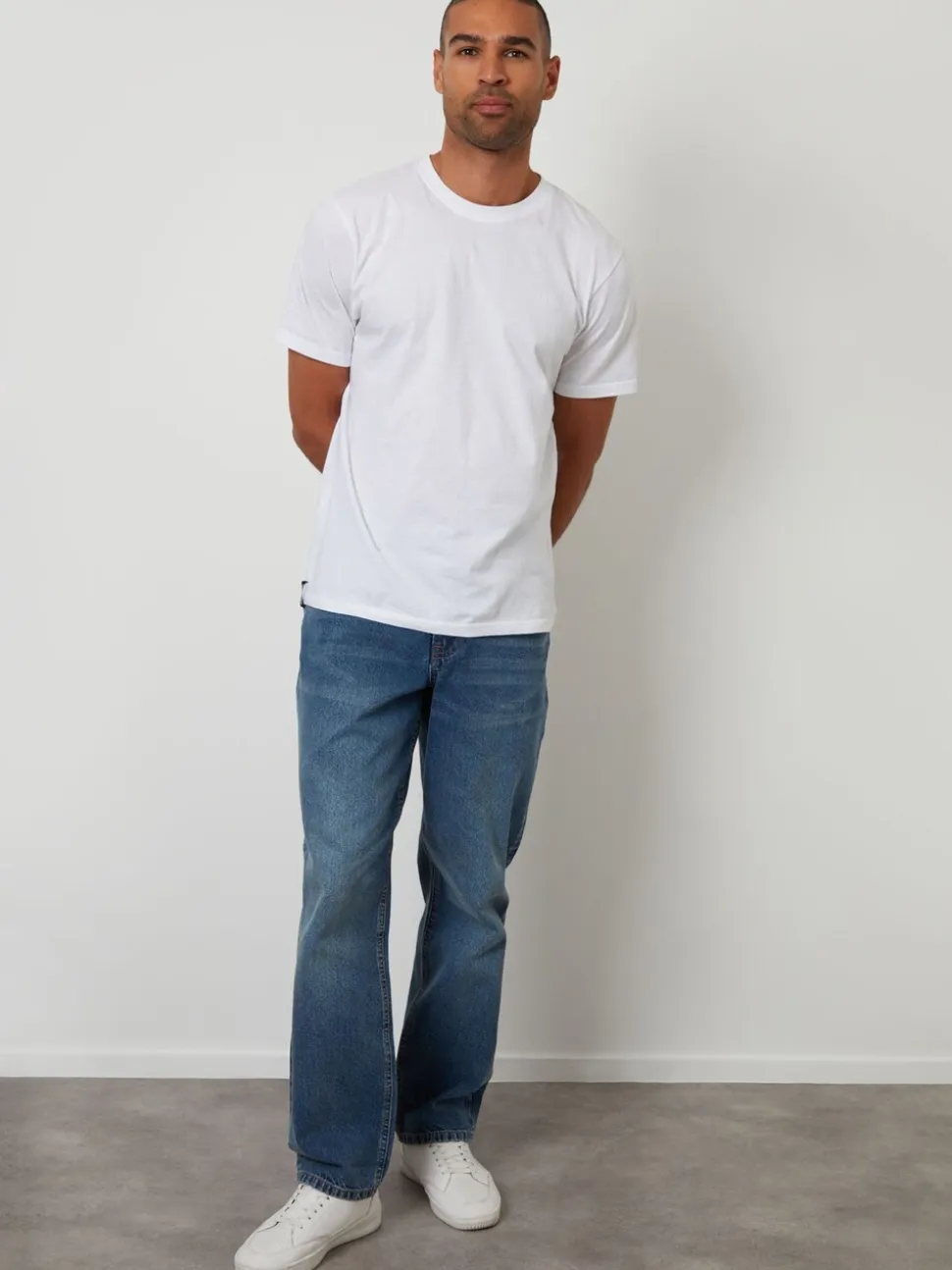 Threadbare Blue Vintage Wash Loose Fit Jeans