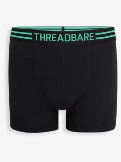 Threadbare Blue/Green/Red Hipster Fit Boxer Shorts 3 Pack