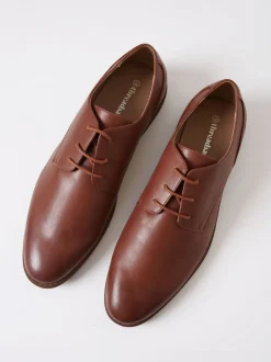 Threadbare Brown Derby Shoes