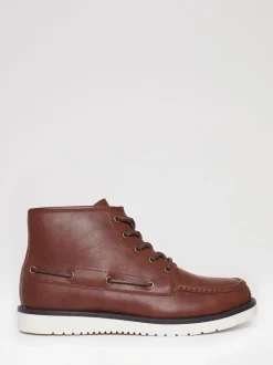 Threadbare Brown Moccasin Boots