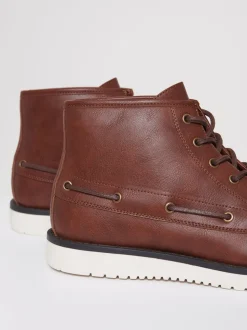 Threadbare Brown Moccasin Boots