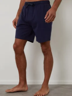 Threadbare Cream/Blue Lounge Shorts 2 Pack