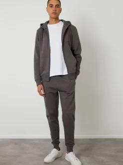 Threadbare Dark Grey Cotton Blend Joggers