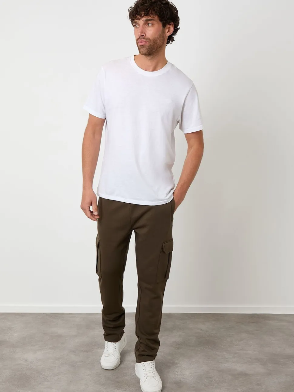 Threadbare Green Cargo Joggers