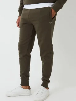 Threadbare Green Cotton Blend Joggers