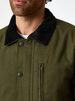 Threadbare Green Twill Lightweight Jacket