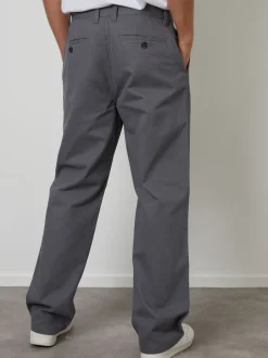 Threadbare Grey Baggy Fit Chino Trousers