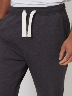 Threadbare Grey Black Straight Leg Joggers