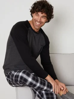 Threadbare Grey Cotton Pyjamas Set