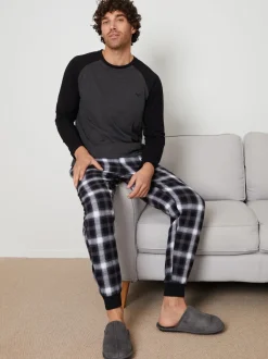 Threadbare Grey Cotton Pyjamas Set