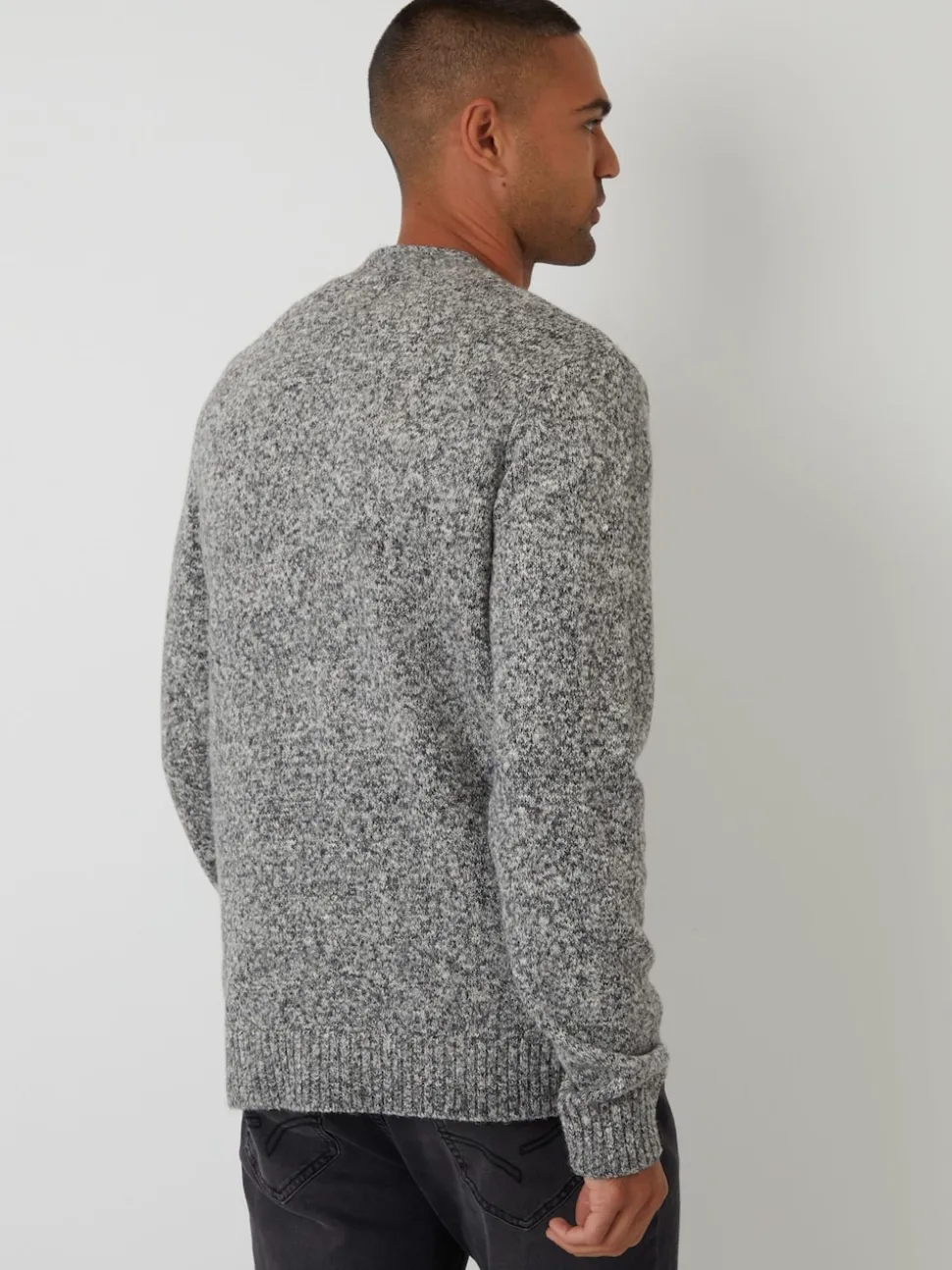 Threadbare Grey Knitted Button Up Cardigan
