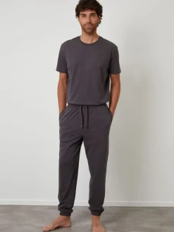 Threadbare Grey Peached Cotton Pyjamas Set