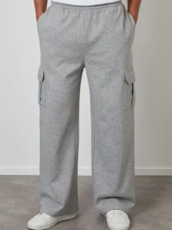Threadbare Grey Wide Leg Cargo Joggers