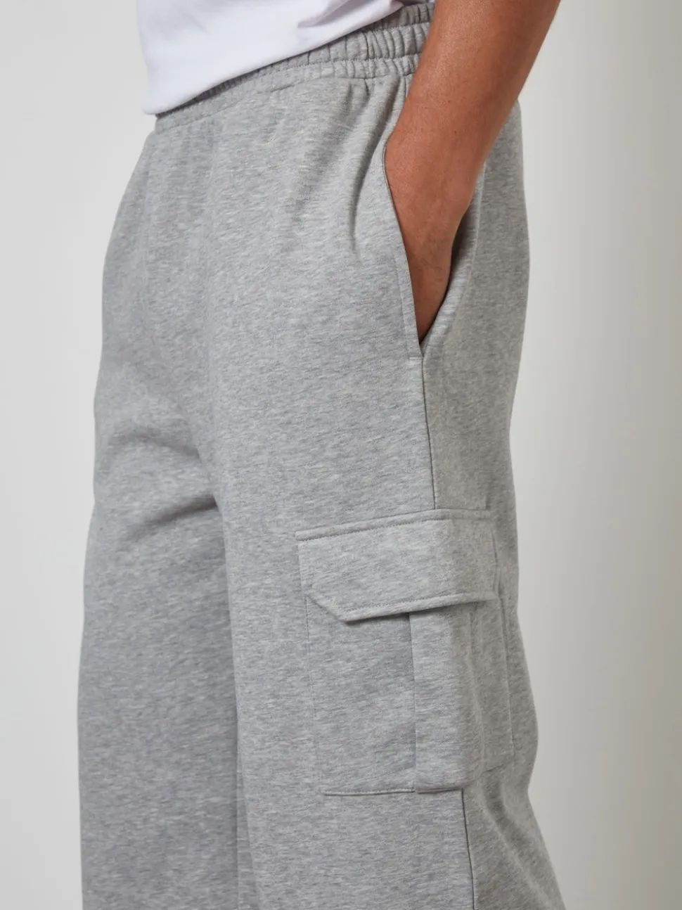 Threadbare Grey Wide Leg Cargo Joggers