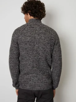 Threadbare Grey Zip Up Cardigan