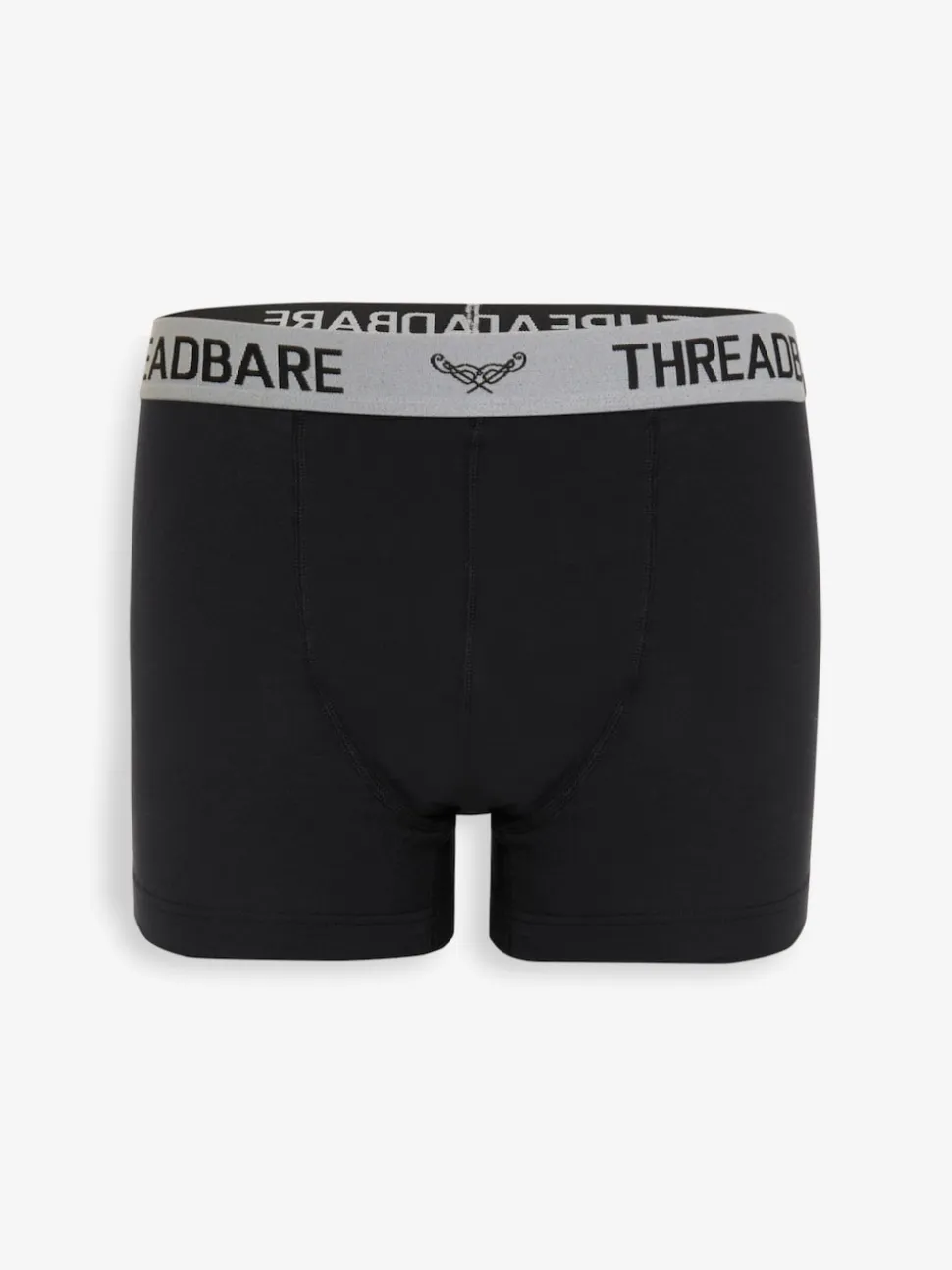 Threadbare Grey/Black Hipster Fit Boxer Shorts (5 Pack)