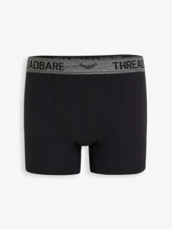 Threadbare Grey/Black Hipster Fit Boxer Shorts (5 Pack)