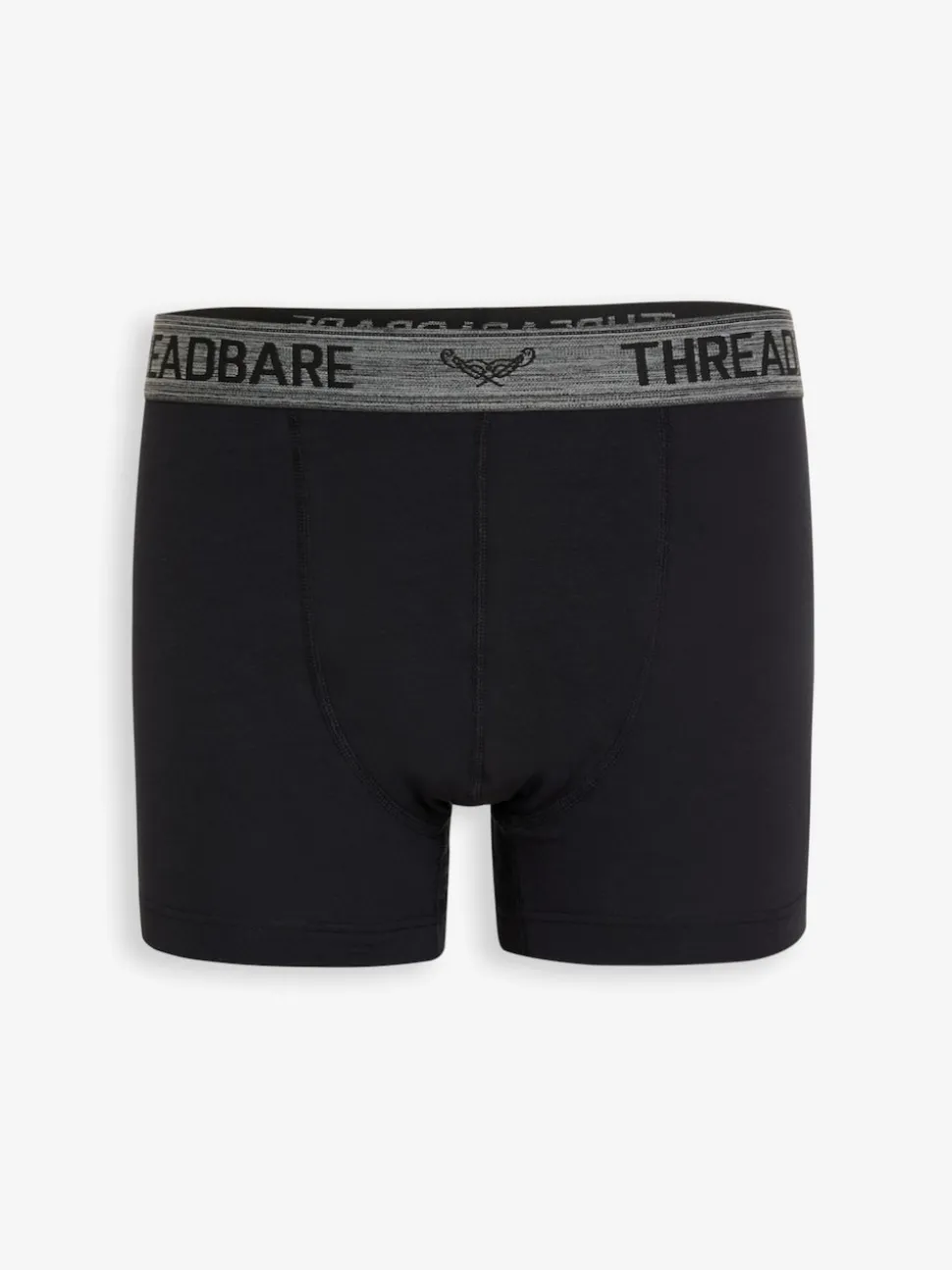 Threadbare Grey/Black Hipster Fit Boxer Shorts (5 Pack)