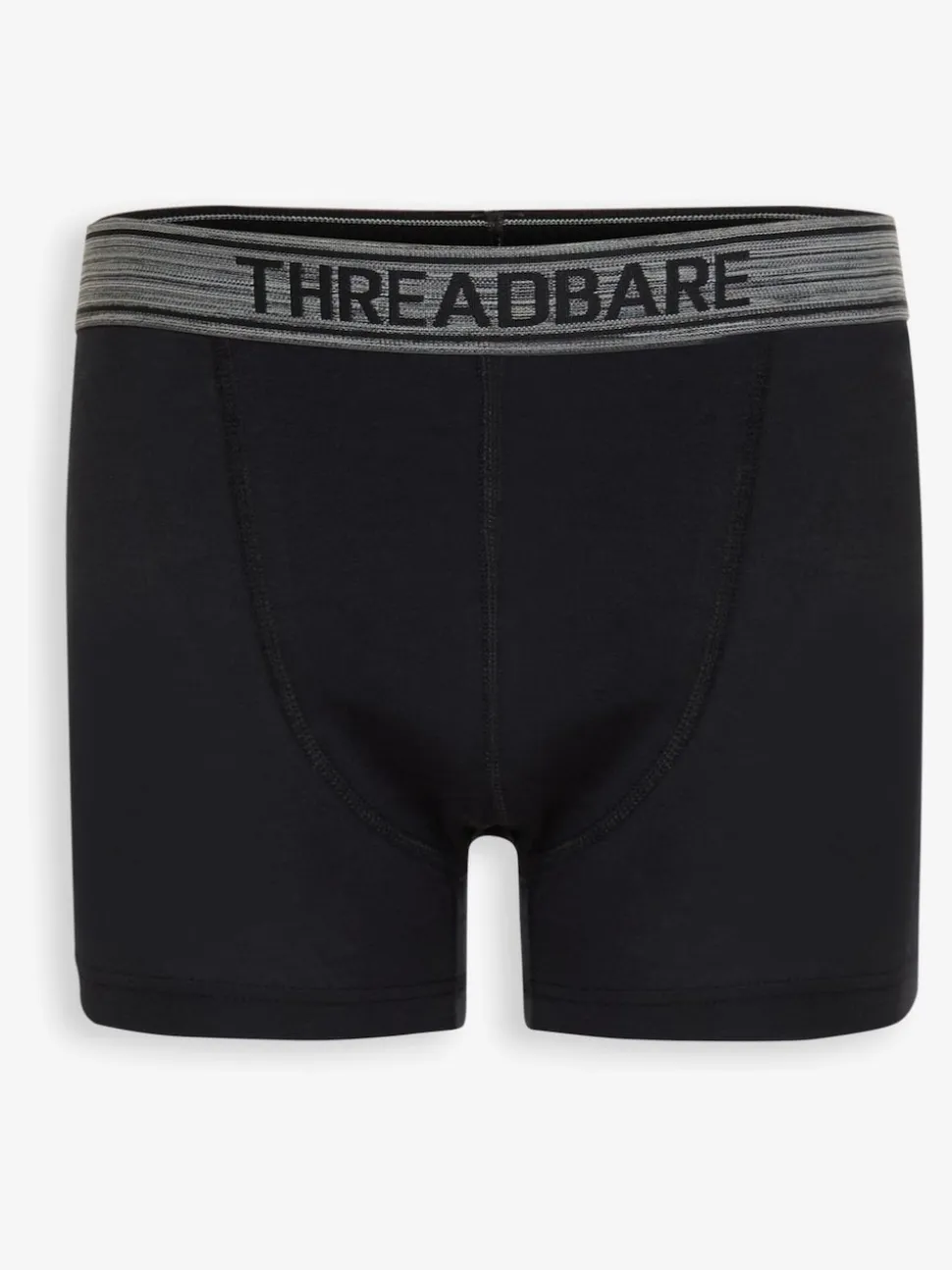 Threadbare Grey/Black Hipster Fit Boxer Shorts 3 Pack