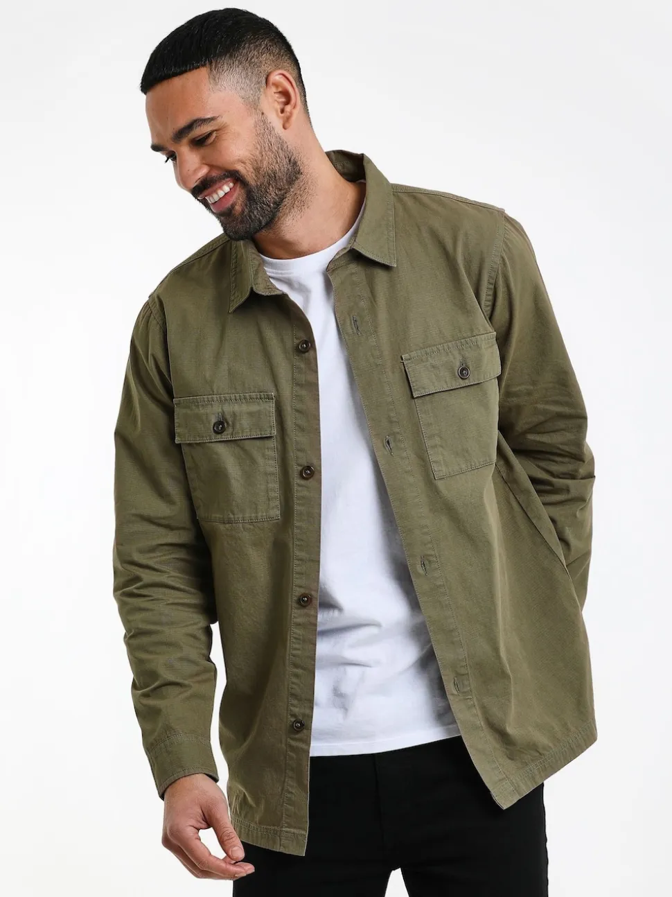Threadbare Khaki Lightweight Jacket