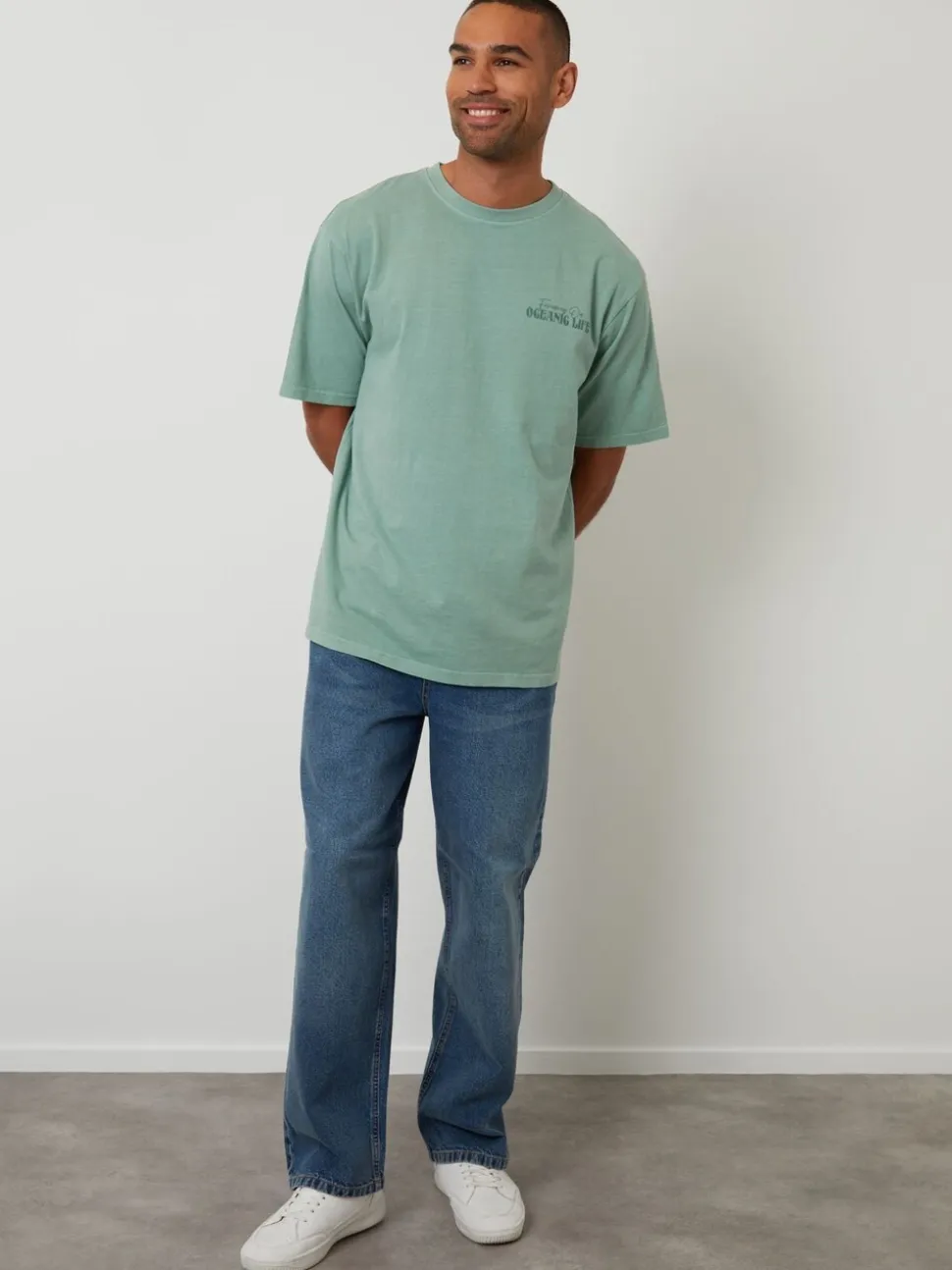 Threadbare Light Blue Baggy Fit Jeans