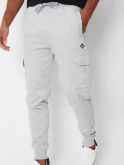 Threadbare Light Grey Cargo Style Joggers