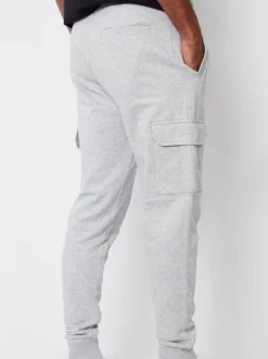 Threadbare Light Grey Cargo Style Joggers