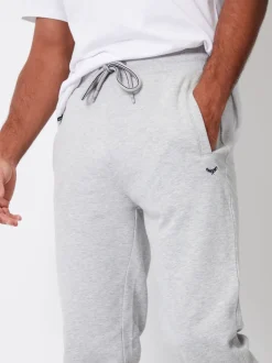 Threadbare Light Grey Cotton Blend Joggers