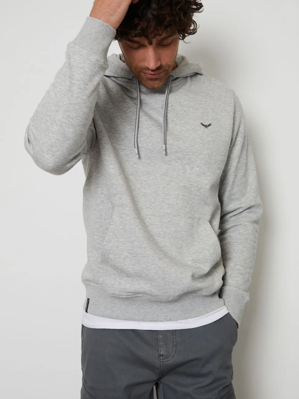 Threadbare Light Grey Hoodie