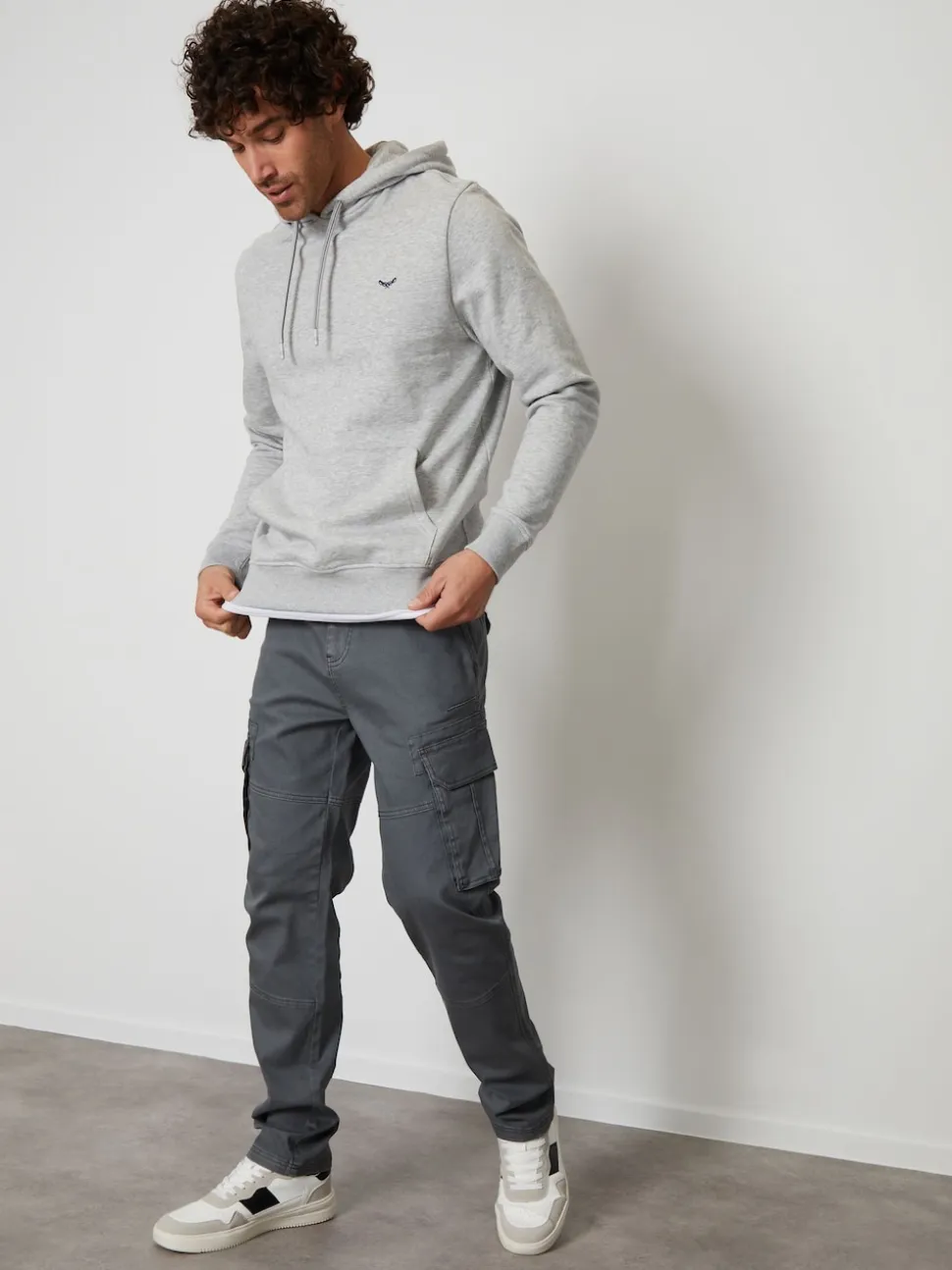 Threadbare Light Grey Hoodie