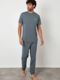 Threadbare Light Grey Pyjamas Set
