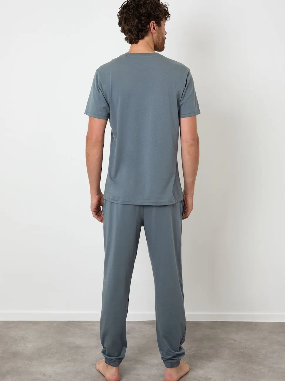 Threadbare Light Grey Pyjamas Set