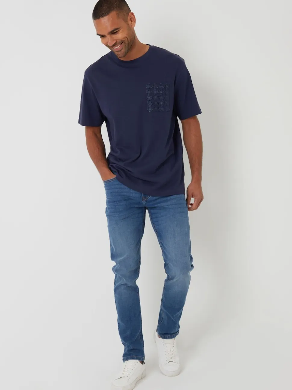 Threadbare Light Wash Slim Fit Jeans With Stretch